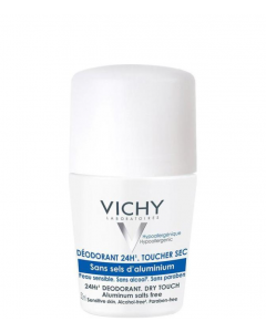 Vichy 24 hour Dry Touch sensitive Deo Roll-on, 50 ml.